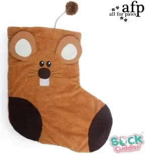 Mänguasi kassile, sokikujuline, Sock Sack Mouse (AFP - Sock Cuddler)