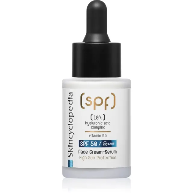 Skincyclopedia 10% Hyaluronic Acid Complex + Vitamin B5 Kreem-seerum SPF 50 30 ml