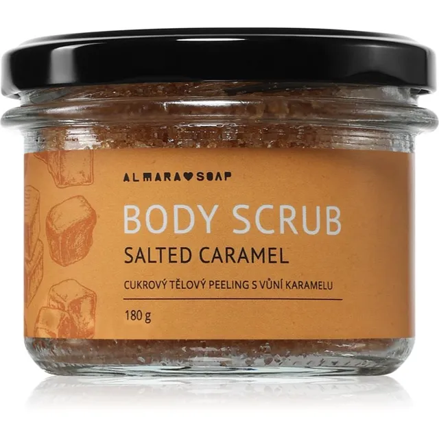 Almara Soap Body Scrub Keha suhkrukoorija tselluliidi vastu lõhn Salted Caramel 180 g