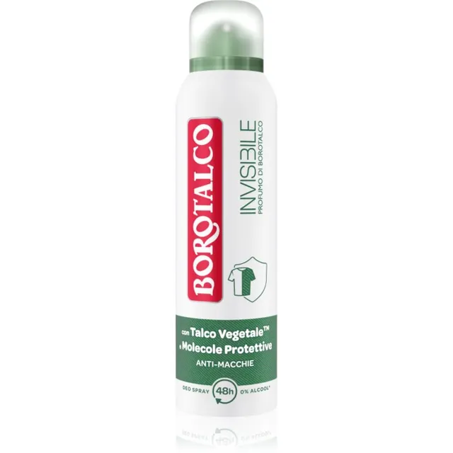 Borotalco Invisible Original Pihustatav deodorant valgete ja kollaste plekkide hoolduseks 150 ml
