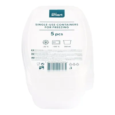 Ühekordsed külmutusnõud Rimi Smart 350ml, 5tk