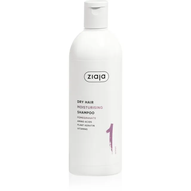 Ziaja Plant Essentials Pomegranate Niisutav šampoon kuivadele juustele 400 ml