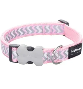 Kaelarihm koerale, helkurpaelaga Reflective Ziggy Pink (Red Dingo)