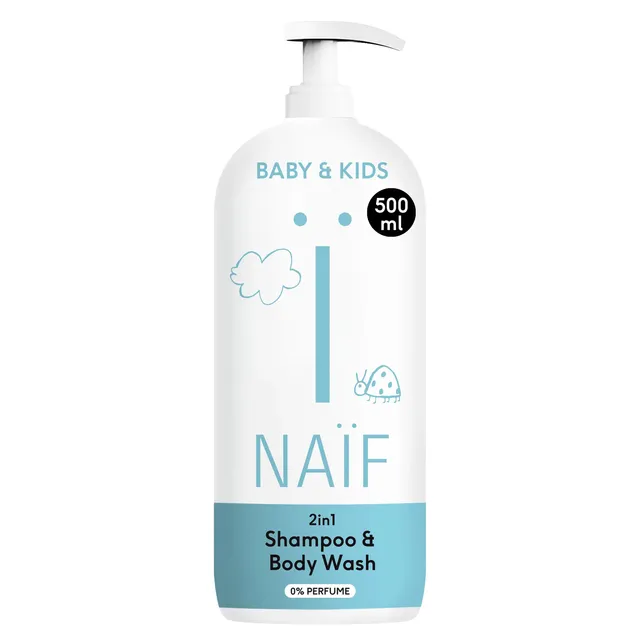NAIF Baby & Kids 2in1 Shampoo & Body Wash 500ml
