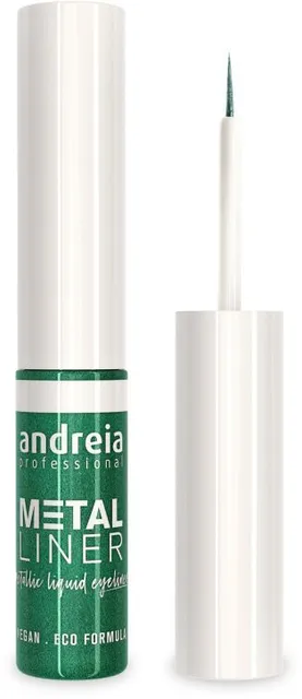Andreia Makeup Metal Liner Metallic Liquid Eyeliner (3,5mL) 02 Turquoise