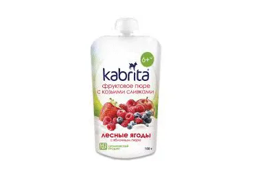 Püree KABRITA õun-metsamarjad 100g 6k
