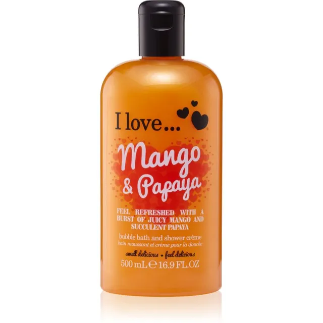 I Love Mango & Papaya Duši- ja vannikreem 500 ml