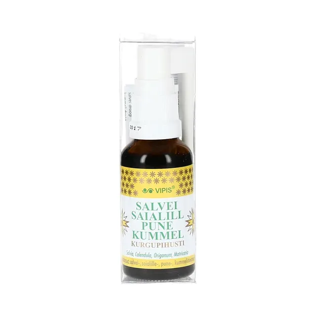 Salvei, saialille, pune, kummeli tinktuur, VIPIS, 30 ml