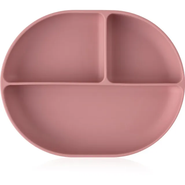 Petite&Mars Take&Match 6m+ sektoriteks jagatud taldrik iminapaga Dusty Rose 1 tk