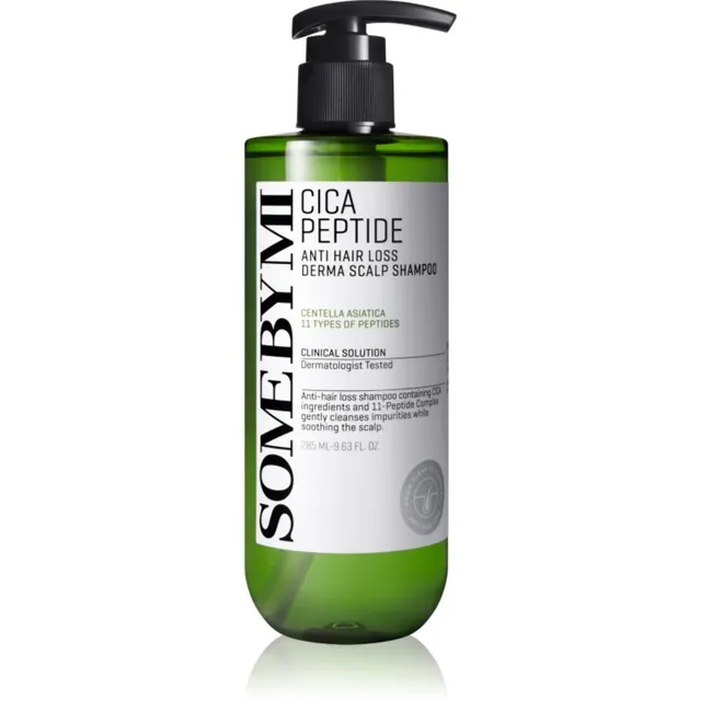 Some By Mi Cica Peptide Derma Scalp Shampoo Tugevdav šampoon juuste väljalangemise vastu rahustavate efektidega 285 ml