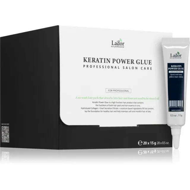 La'dor Keratin Power Glue Juustesse jäetav juuksehooldus keratiiniga 20x15 g