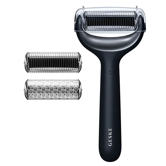 GESKE SmartAppGuided MicroNeedle Face & Body Roller 8in1 Black