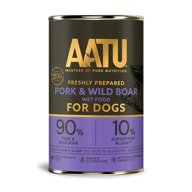 Aatu konserv koertele, metssea- ja sealihaga 400 g
