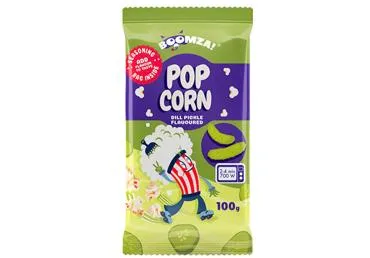 Mikropopkorn tilli/hapukurg BOOMZA 100g
