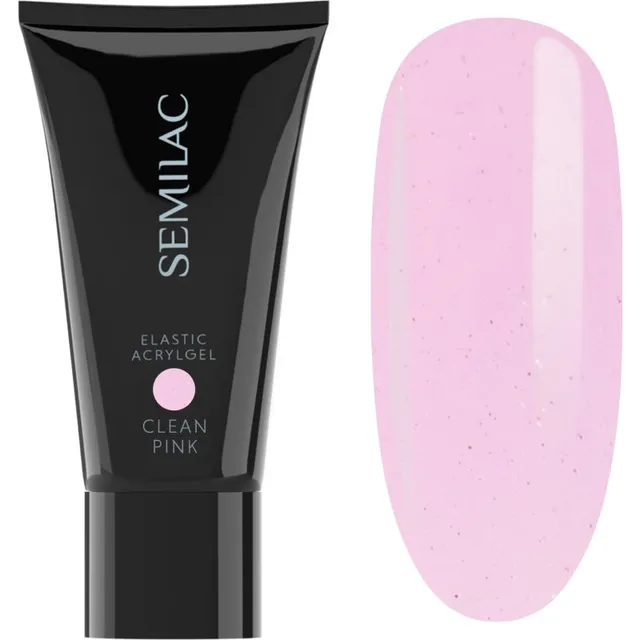 Semilac Elastic Acrylgel Akrüülgeel küüntele varjund Clean Pink 30 g