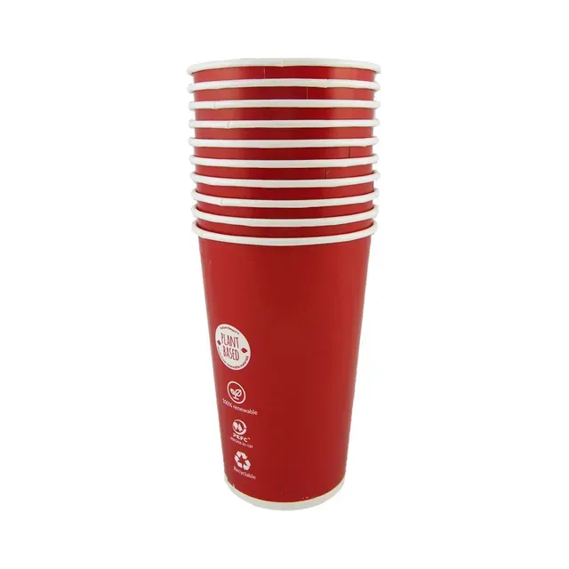 Papp joogitops Red Cup 400ml, HUHTAMAKI, 10 tk