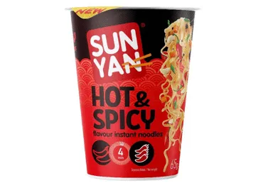 Kiirnuudlid hot&spicy SUN YAN tops 65g