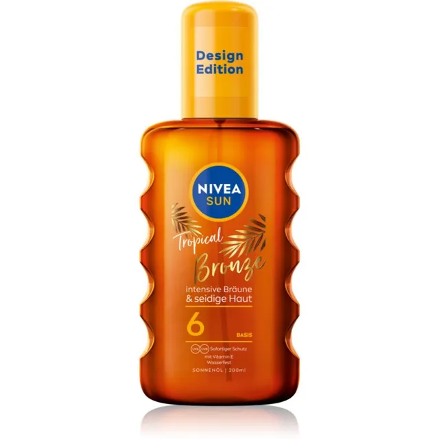 NIVEA SUN Tropical Bronze Pihustatav päevitusõli SPF 6 200 ml