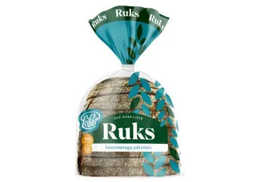 Ruks seemneleib 10% seemneid, LEIBUR, 390 g