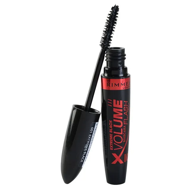 Rimmel Volume Flash X10 Extreme Black Ripsmeid mitmekordistav ja tihendav ripsmetušš varjund 001 Extreme Black 8 ml