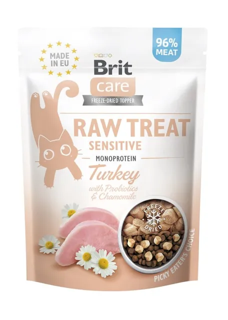 Brit Care Sensitive külmkuivatatud maius kassile, kalkun, 40 g
