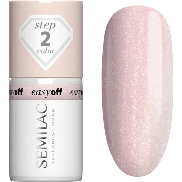 Semilac Easy Off Step 2 Geelküünelakk UV / LED lambiga kasutamiseks varjund Glazed Milk 7 ml
