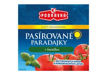 Tomatipüree basiilikuga PODRAVKA 500g