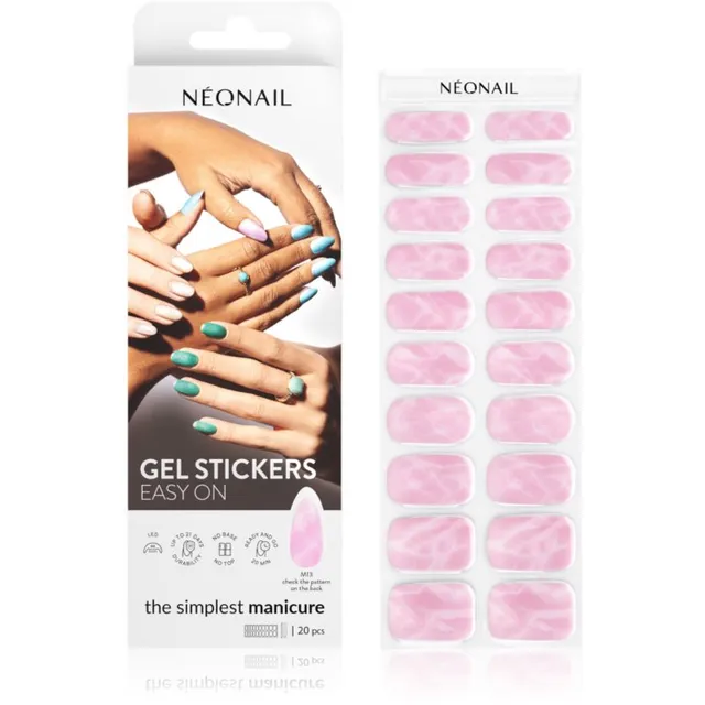 NEONAIL Easy On Gel Stickers Küünte kleebised UV/LED-lambi kasutamisega varjund M13 20 tk