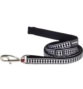 Jalutusrihm koerale, helkurmustriga Reflective Bones Black (Red Dingo)