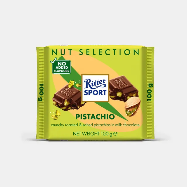 Piimašokolaad pistaatsiapähklitega 100g