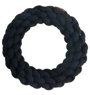 Puuvillast rõngas-nuts, must, Premium Cotton Ring (Pawise)