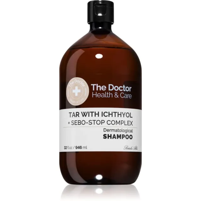 The Doctor Tar with Ichthyol + Sebo-Stop Complex Šampoon seborroilise dermatiidi ja tugeva kõõma vastu 946 ml