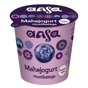 Aasa mahejogurt mustikatega, 370g