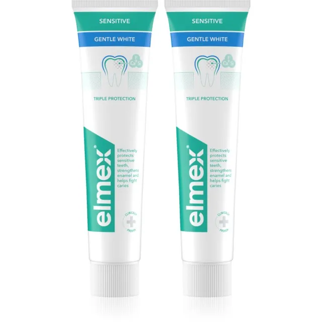 Elmex Sensitive Whitening Hambapasta loomulikeks valgeteks hammasteks 2x75 ml
