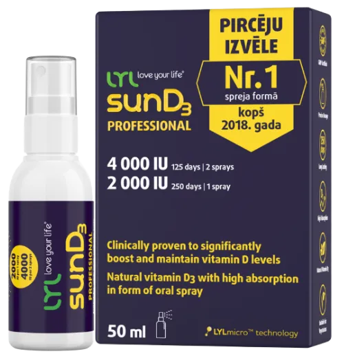 Pihustatav D3-vitamiin, 4000 IU. Toidulisand