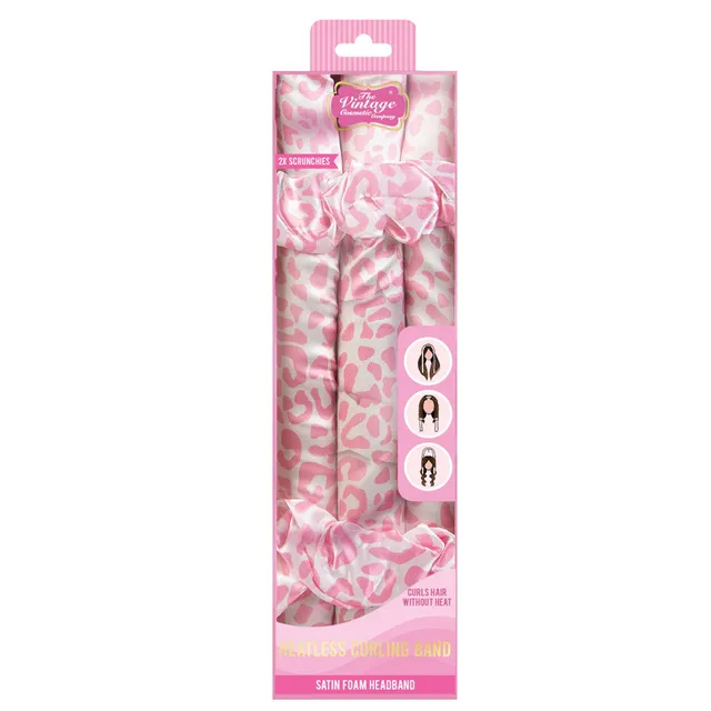 THE VINTAGE COSMETIC Satin Heatless Curling Band komplekt