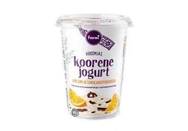 Koorene jogurt FARMI apelsin&šok., 400g