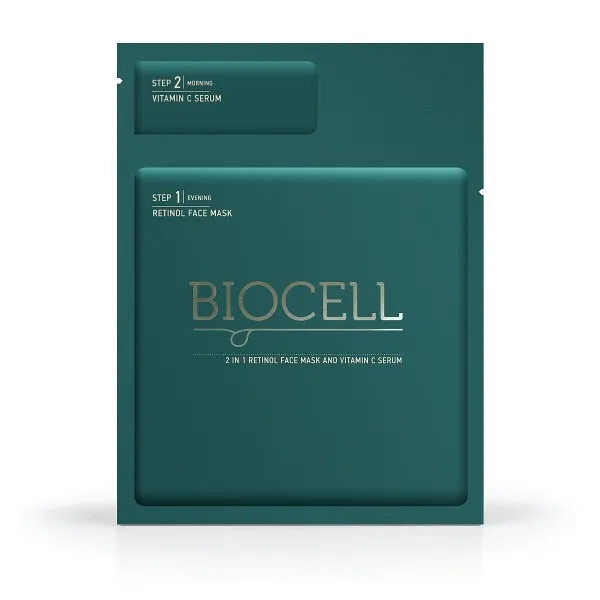 BIOCELL 2IN1 NÄOMASK RETINOL+ VITAMIN C SEERUM N1