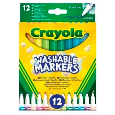 Pestavad peenjoone markerid Crayola 12tk