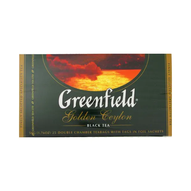 Must tee Golden Ceylon 25 x 2 g, GREENFIELD, 50 g