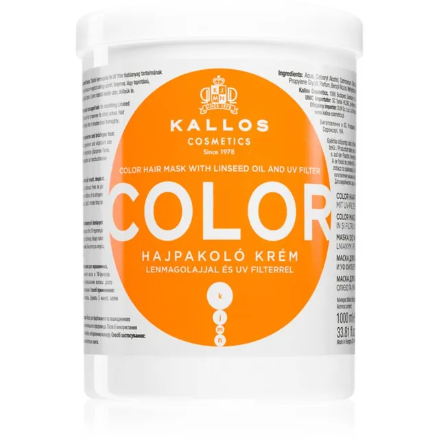 Kallos KJMN Professional Color Mask värvitud juustele värvide segu 1000 ml
