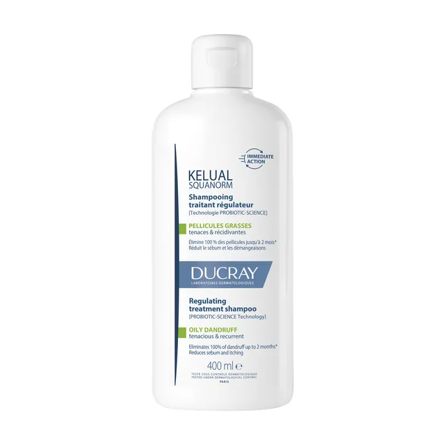 DUCRAY KELUAL SQUANORM SHAMPOON RASUSELE KÕÕMALE 400ML