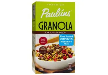 Krõbe müsli kakao ja vaarik.PAULUNS 450g