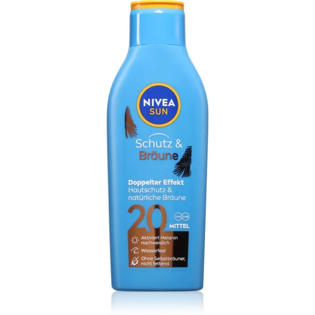 NIVEA SUN Protect & Bronze Intensiivne päevituspiim SPF 20 200 ml
