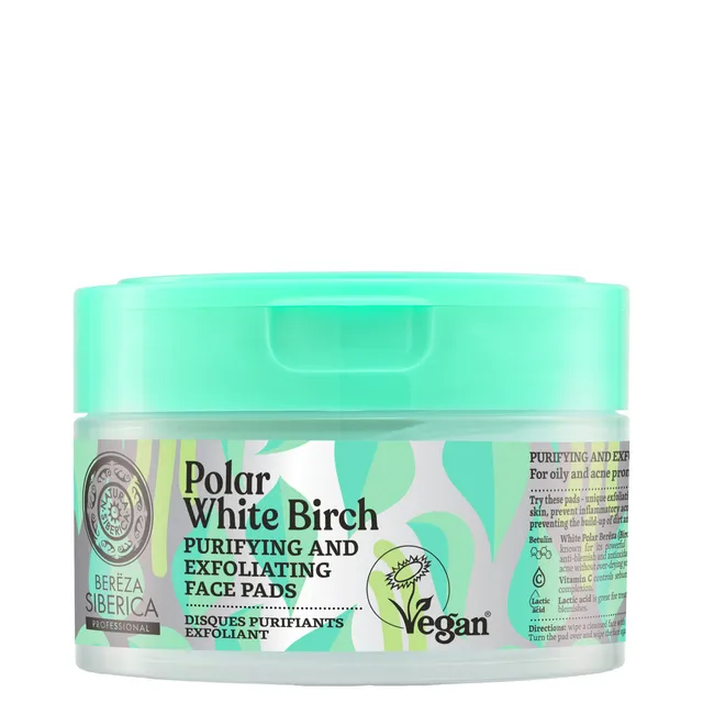NATURA SIBERICA Bereza Purifying & Exfoliating Face Pads 20pcs