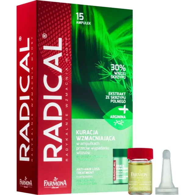 Farmona Radical Hair Loss Hooldus nõrgenenud juustele ja juuste väljalangemise vastu 15x5 ml