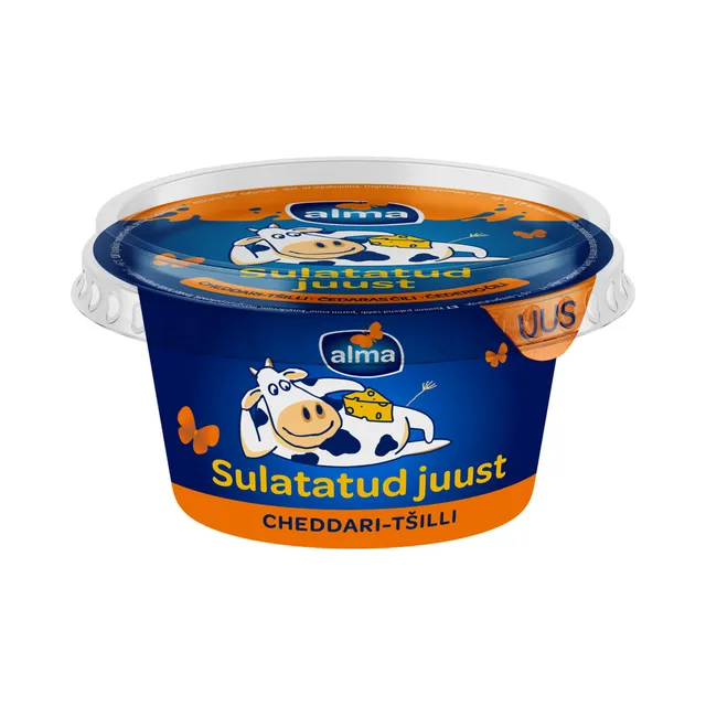 Alma Sulatatud Juust Cheddari-Tšilli 200g