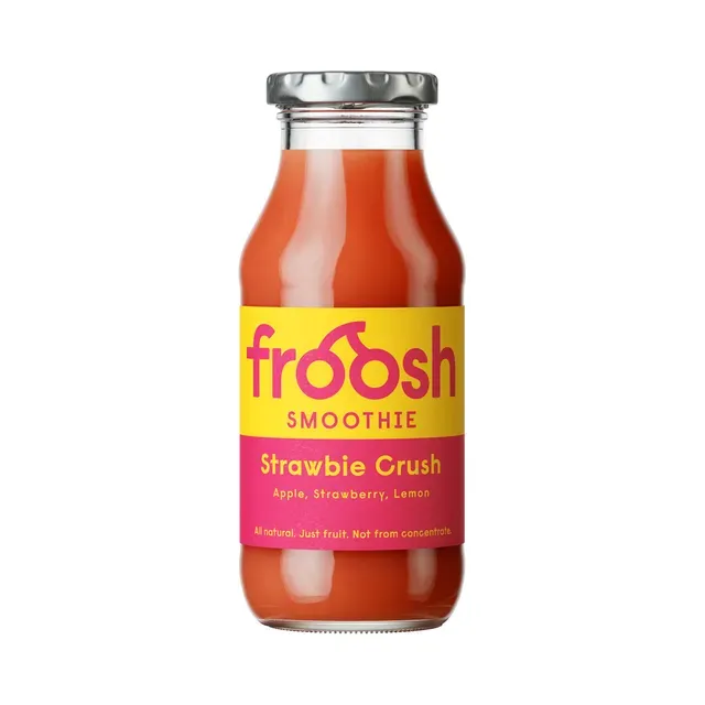 Smuuti "Strawbie Crush" õuna, maasika ja sidruni, FROOSH, 250 ml