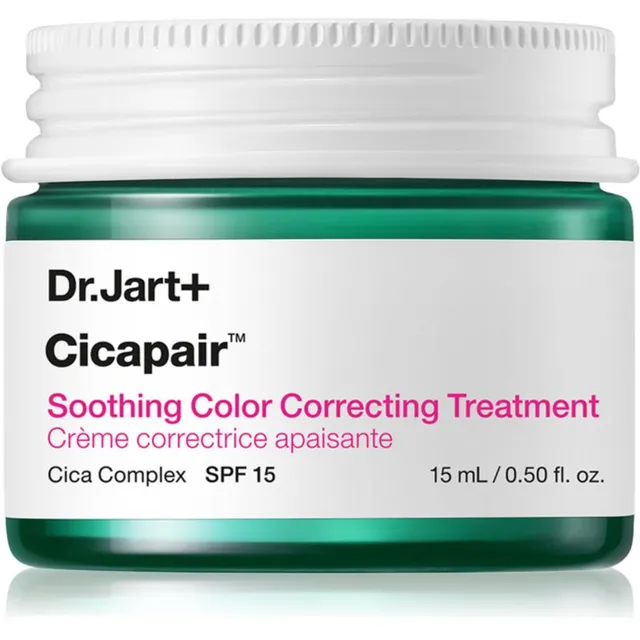 Dr. Jart+ Cicapair™ Soothing Color Correcting Treatment SPF 30 Intensiivne kreem naha punetuse vastu SPF 30 15 ml