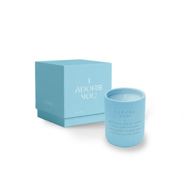 The Gift Label Cement candles - A Dore You